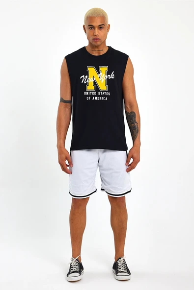 Süperlife Erkek Bisiklet Yaka Regular Fit N Baskılı Tişört SPR22TS117 - 7