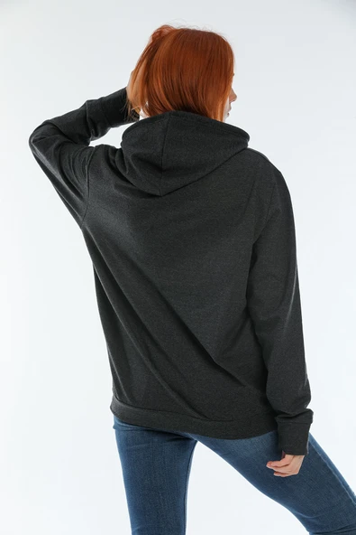 Süperlife Kadın Kapüşonlu Oversize Brooklyn Baskılı İnce Sweatshirt SPR22SWK161 - 5