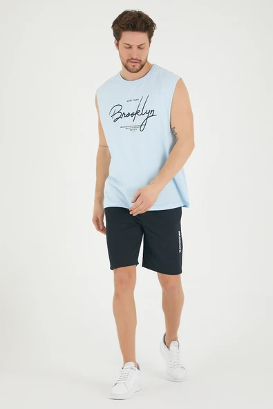 Süperlife Erkek Bisiklet Yaka Regular Fit Brooklyn Baskılı Tişört SPR22TS115 - 3