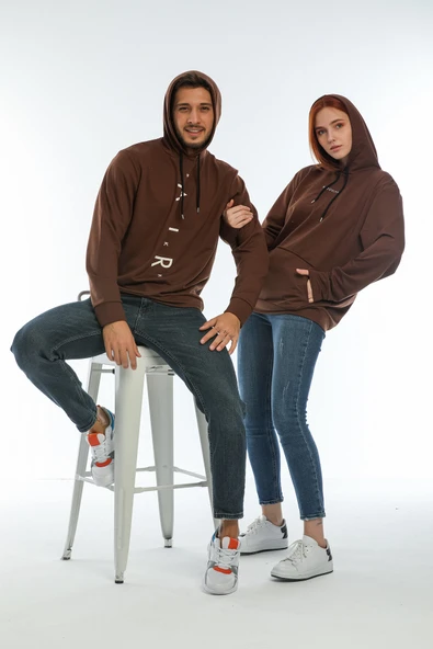 Süperlife Kadın Kapüşonlu Oversize Brooklyn Baskılı İnce Sweatshirt SPR22SWK161 - 3