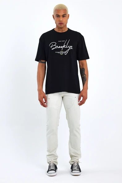 Süperlife Erkek Bisiklet Yaka Standart &Regular Fit Tişort SPR22TS110 - 7