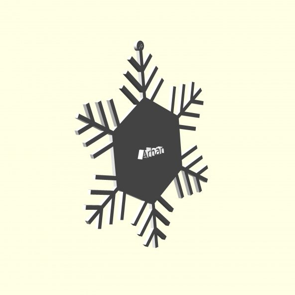 Arhan Arhan Kişiye İsime İsme Özel Üretim Yılbaşı Ağacı Süsü Ağaç Süs Sevgiliye Eşe Hediyelik Hediyesi Dekoratif Organik Plastik - 8