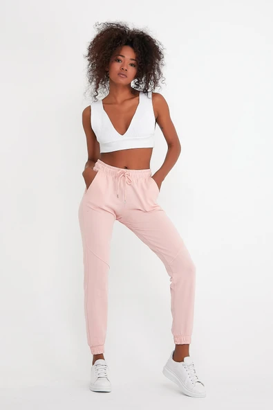 Süperlife Kadın Regular Fit İnce Eşofman Altı SPR22BE158 - Resim 3