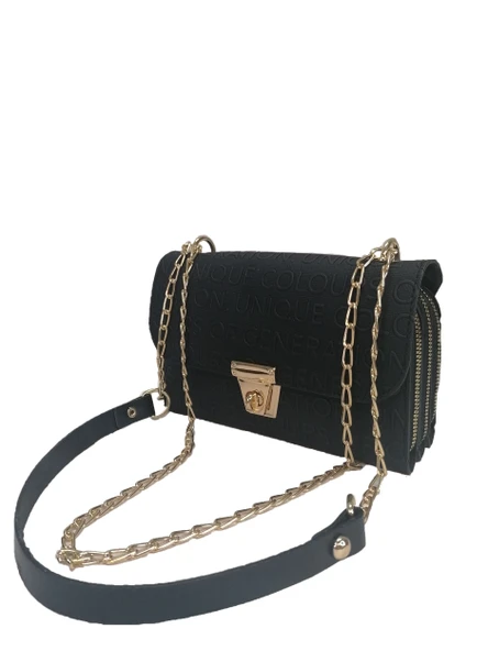 Liva 815 Fermuarlı Toka Kilitli Kadın El Omuz Çapraz Çanta - Resim 5