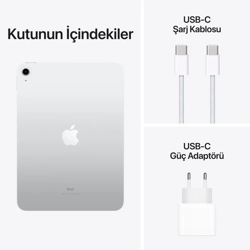Apple iPad 10.Nesil 64GB 10.9  Wi-Fi Gümüş Tablet (Apple Türkiye Garantili) - 4