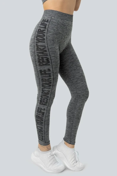 MioFit Baskılı Rahat Uzun Kadın Tayt - Resim 9