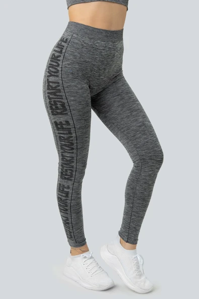 MioFit Baskılı Rahat Uzun Kadın Tayt - Resim 8