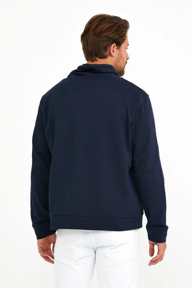 Süperlife Erkek Şal Yaka Regular Fit Brooklyn İnce Sweatshirt SPR22SW142 - 6