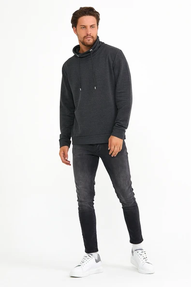 Süperlife Erkek Şal Yaka Regular Fit Brooklyn İnce Sweatshirt SPR22SW142 - 8
