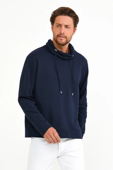 Süperlife Erkek Şal Yaka Regular Fit Brooklyn İnce Sweatshirt SPR22SW142 - 2