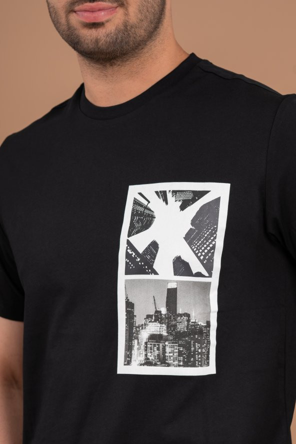 Sarar Interview O Yaka Siyah T-shirt - 3