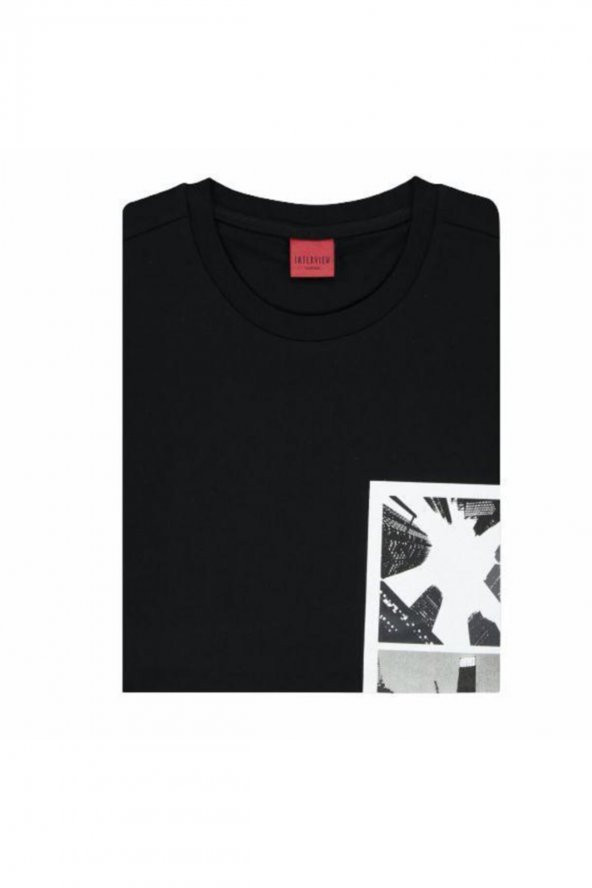 Sarar Interview O Yaka Siyah T-shirt - 7
