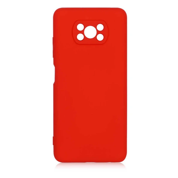 Xiaomi Poco X3 Kılıf Zore Mara Lansman Kapak Kılıf  Kırmızı