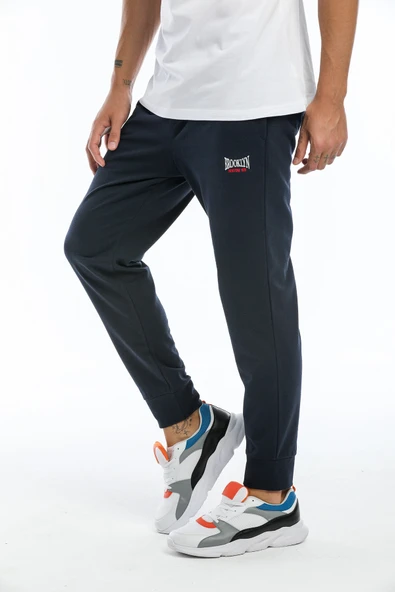 Süperlife Erkek Regular Fit Brooklyn K.Nakışlı İnce Eşofman Altı SPR151 - 4