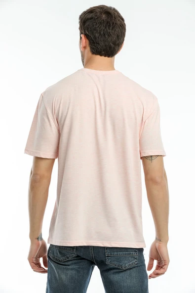 Süperlife Erkek Bisiklet Yaka Standart &Regular Fit Aır Baskılı Tişort SPR21Y28 - 8