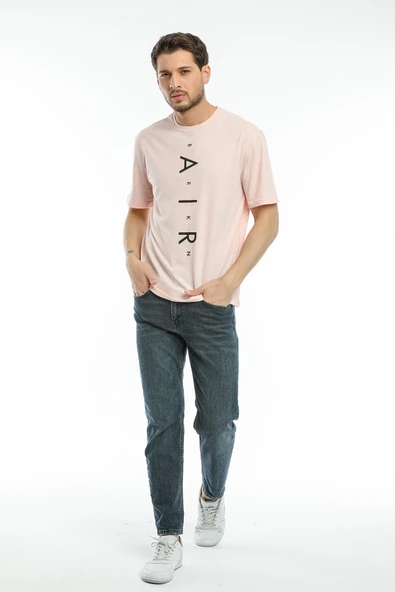 Süperlife Erkek Bisiklet Yaka Standart &Regular Fit  Aır Baskılı Tişort SPR21Y28 - 5
