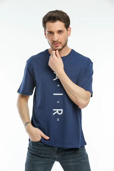 Süperlife Erkek Bisiklet Yaka Standart &Regular Fit Aır Baskılı Tişort SPR21Y28 - 11