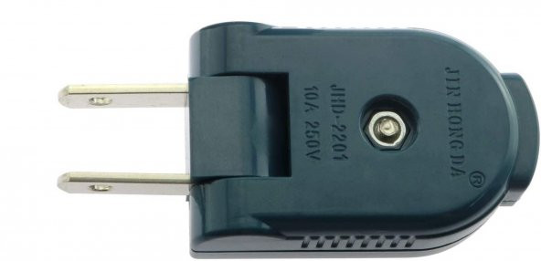 Erkek Konnektör 90 Derece Sağ Açı Dönebilen Fiş 2P 2W 10A/250V - 3