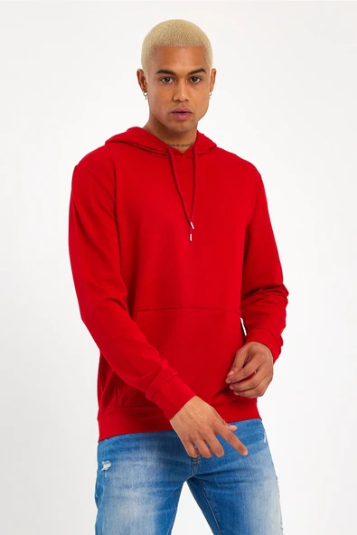 Süperlife Erkek Kapşonlu Regular Fit İnce Sweatshirt SPR 20K55 - 2