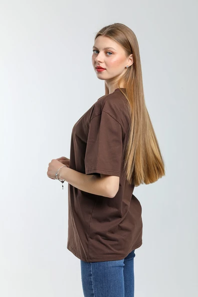 Süperlife Kadın Bisiklet Yaka Standart &Regular Fit Tişort spr21yk30 - 11