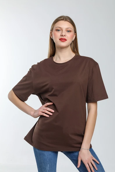 Süperlife Kadın Bisiklet Yaka Standart &Regular Fit Tişort spr21yk30 - 10