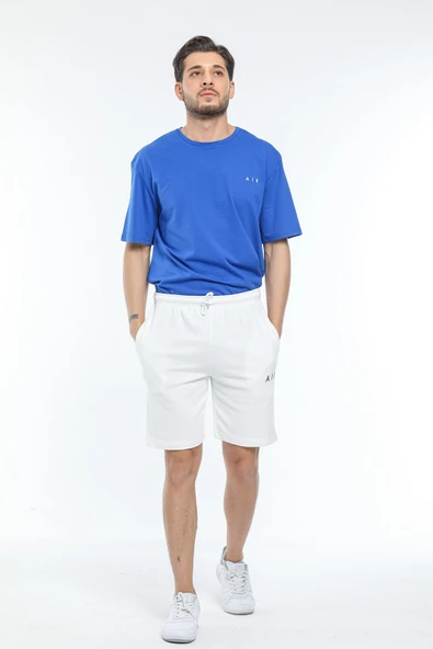 Süperlife Erkek Dar Kalıp Air Baskılı Şort SPR21Y52 - 9