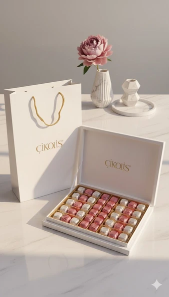 FINDIK DOLGULU SARGILI ÇİKOLATA (500 gr)