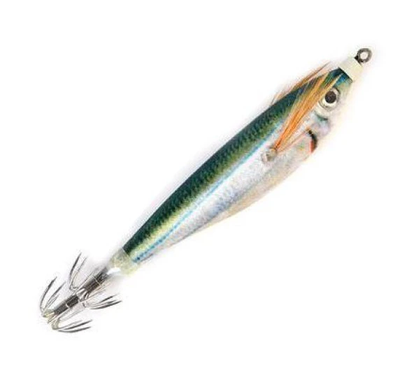 PROFISHER Kalamar Sahtesi 10cm Yeşil Elbiseli Fosforlu Sert Yem - Resim 2