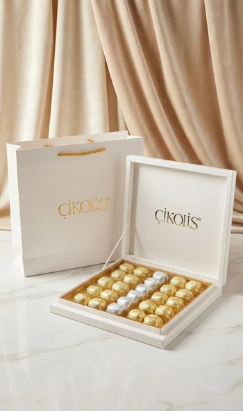 FINDIK DOLGULU SARGILI ÇİKOLATA (300 gr) ürün görseli 1