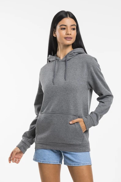 Süperlife Kadın Kapşonlu Regular Fit İnce Sweatshirt spr21k55 - 3
