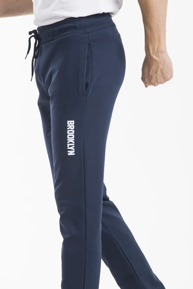 Süperlife Erkek Regular Fit Broklyn Baskılı İnce Eşofman Altı SPR 205 - 7