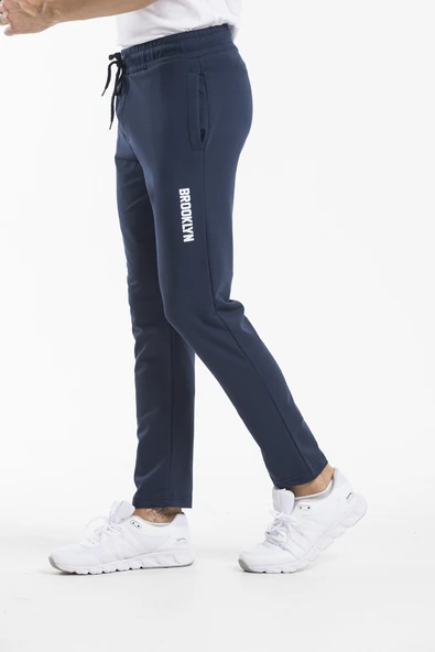 Süperlife Erkek Regular Fit Broklyn Baskılı İnce Eşofman Altı SPR 205 - 8
