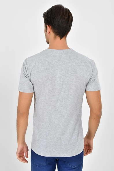 Süperlife Erkek Bisiklet Yaka Dar Kalıp Brooklyn Baskılı Tişort SPR 266 - 7