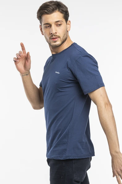 Süperlife Erkek Bisiklet Yaka Dar Kalıp Brooklyn Baskılı Tişort  SPR 266 - 2