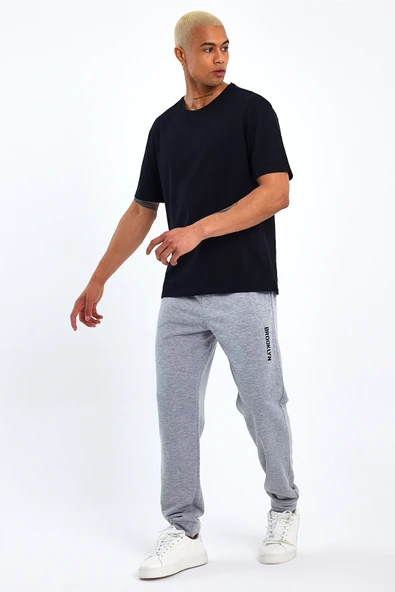 Süperlife Erkek Regular Fit Broklyn Baskılı İnce Eşofman Altı SPR 203 - 8