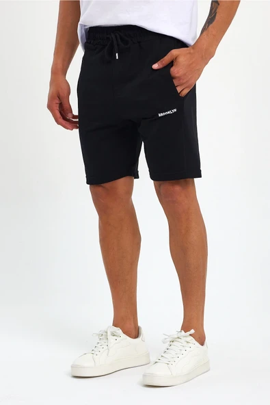 Süperlife Erkek Slim Fit Air Brooklyn Basklı Şort SPR 2020Y09 - 3