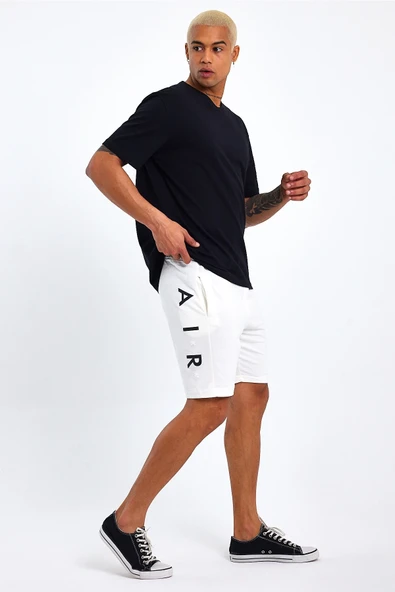 Süperlife Erkek Slim Fit Air Brooklyn Basklı Şort SPR 2020Y09 - 11