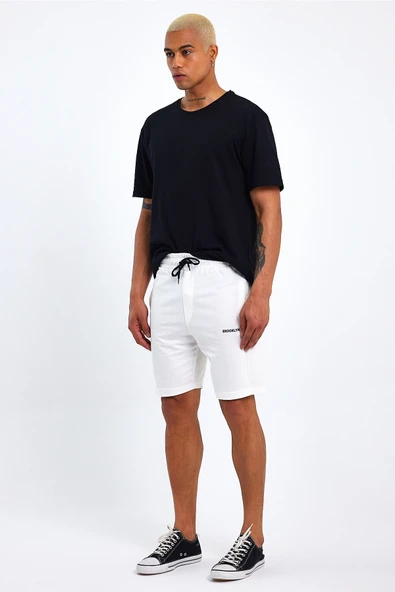 Süperlife Erkek Slim Fit Air Brooklyn Basklı Şort SPR 2020Y09 - 10