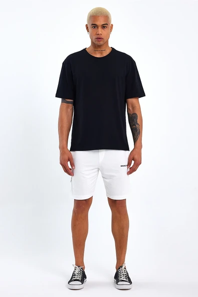 Süperlife Erkek Slim Fit Air Brooklyn Basklı Şort SPR 2020Y09 - 7