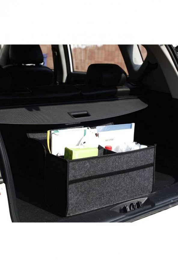 Araba Araç Oto Içi Bagaj Çantası Kutusu Düzenleyicisi Organizer - Resim 3