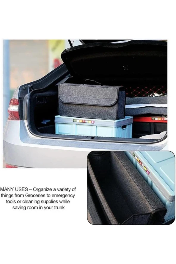 Araç Bagaj Düzenleyici Araba Çantası Oto Içi Eşya Aksesuarları Düzenleme Otomobil Aksesuar Malzeme - Resim 4