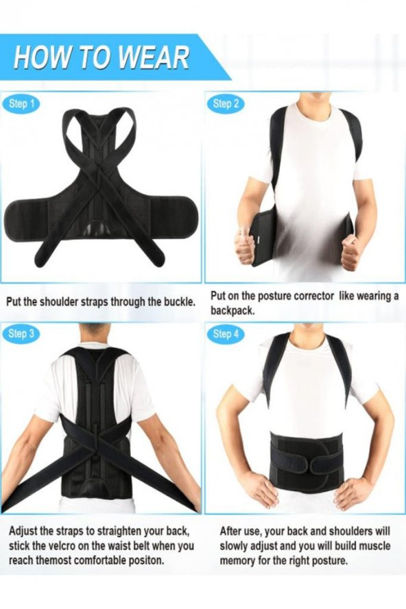 Duruş Bozukluğu Için Korse Medikal Bel Korsesi Sırt Düzleştirici - Resim 3