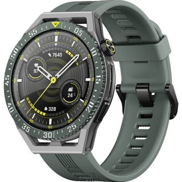 Huawei Watch Gt3 Se Grey Case Green Strap - Resim 2
