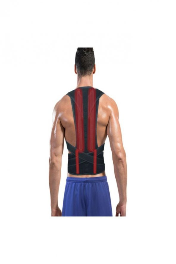 Dik Duruş Korsesi Medikal Korse Dik Tutan Korse Dik Duruş Yeleği Balenli Manyetik Omuz Sırt Korsesi - Resim 3