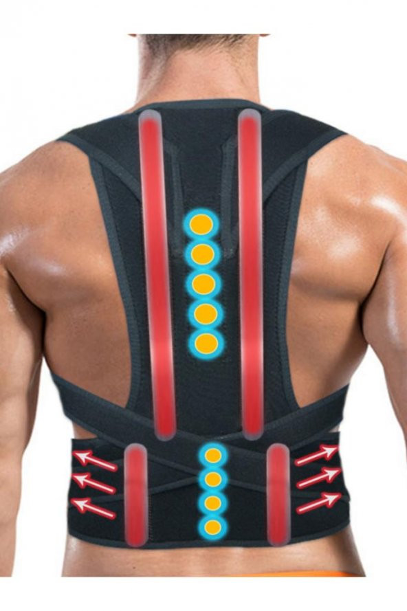 Sırt Korsesi Balenli Manyetik Dik Durus Korsesi - Resim 3