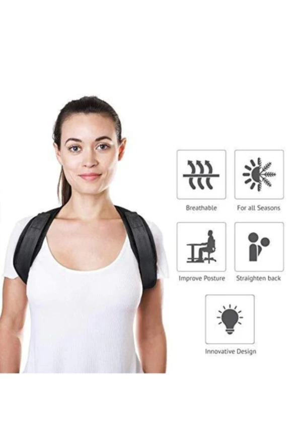 Dik Durmak Ve Yürümek Oturmak Için Korse - Resim 6