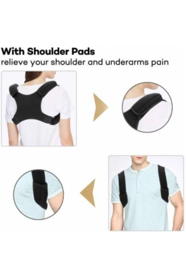 Medikal Omuz Sırt Ortobedik Posturex Dik Duruş Korsesi Yeleği - Resim 4