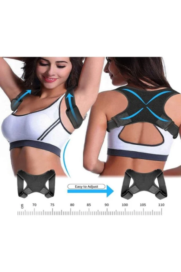 Kamburluk Önleyici Dik Duruş Korsesi Ayarlanabilir Yeni Nesil Dik Durma - Resim 5