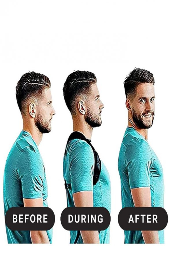 Spor Dik Duruş Korsesi Kamburluk Önleyici Yeni Nesil - Resim 3