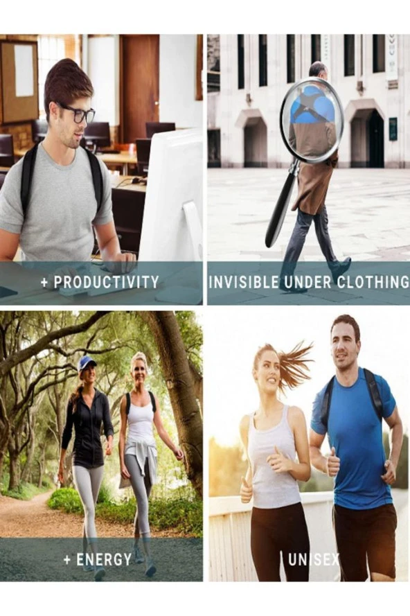 Spor Dik Duruş Korsesi Kamburluk Önleyici Yeni Nesil - Resim 2